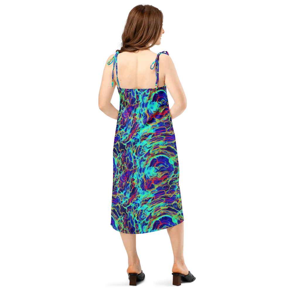 The Electric Deep on Slip Dress — Back