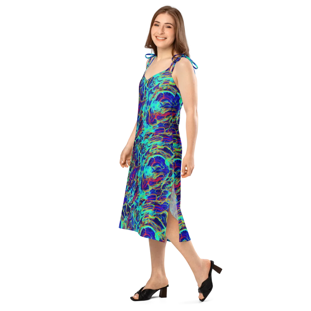 The Electric Deep on Slip Dress — Left Front