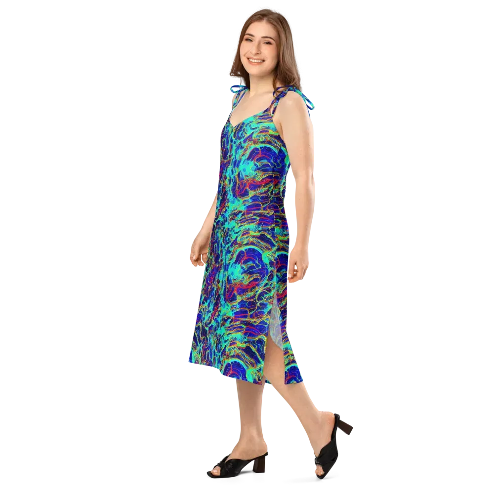 The Electric Deep on Slip Dress — Left Front