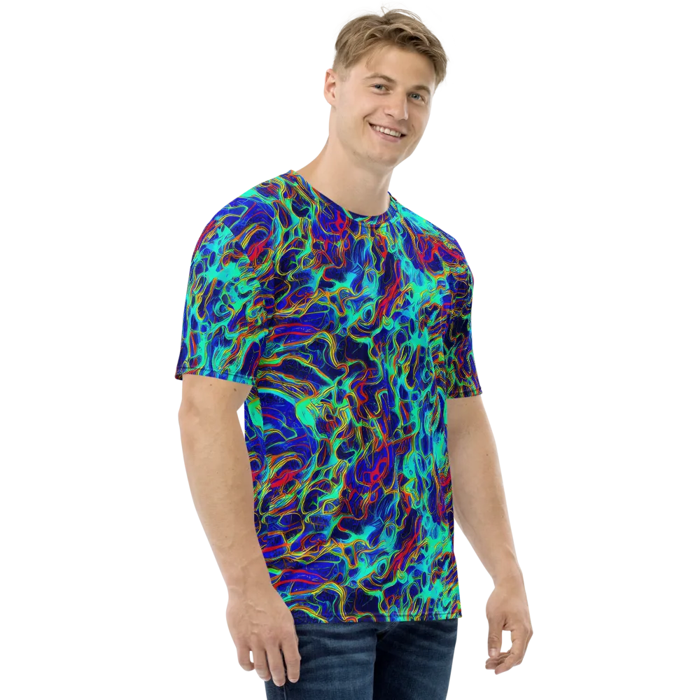 The Electric Deep on Men's Crew Neck T-Shirt — Right