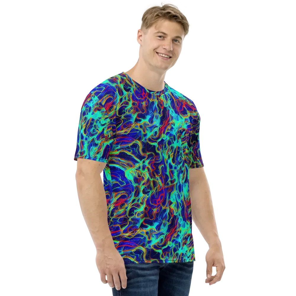 The Electric Deep on Men's Crew Neck T-Shirt — Right
