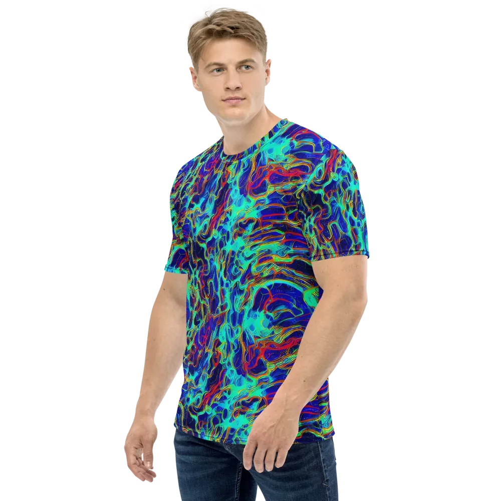 The Electric Deep on Men's Crew Neck T-Shirt — Left