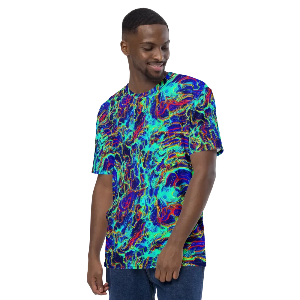 The Electric Deep on Men's Crew Neck T-Shirt — Left