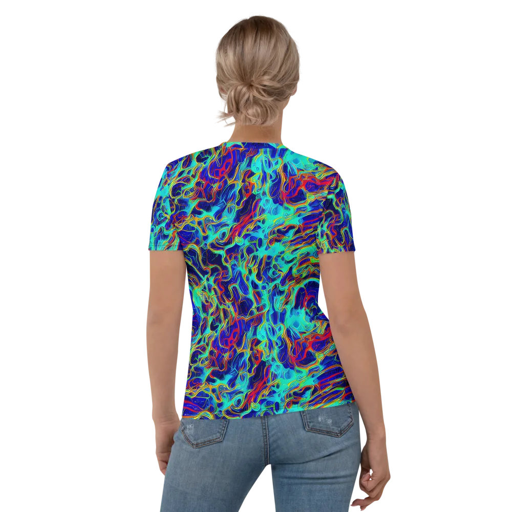 The Electric Deep on Women's Crew Neck T-Shirt — Back