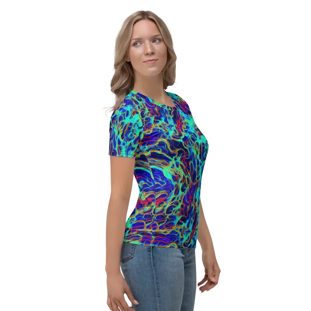The Electric Deep on Women's Crew Neck T-Shirt — Right