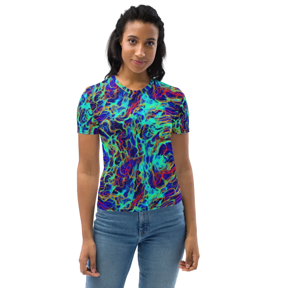 The Electric Deep on Women's Crew Neck T-Shirt — Front