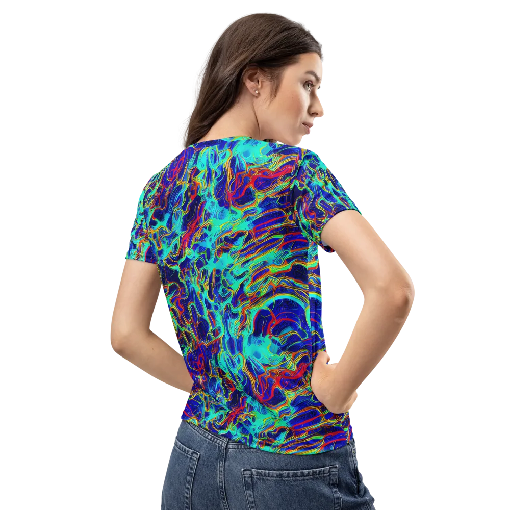 The Electric Deep on Women's Crew Neck T-Shirt — Back