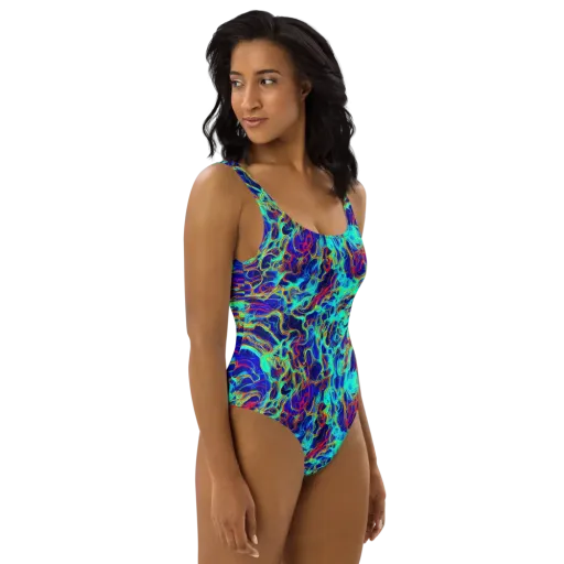 The Electric Deep on a One-Piece Swimsuit