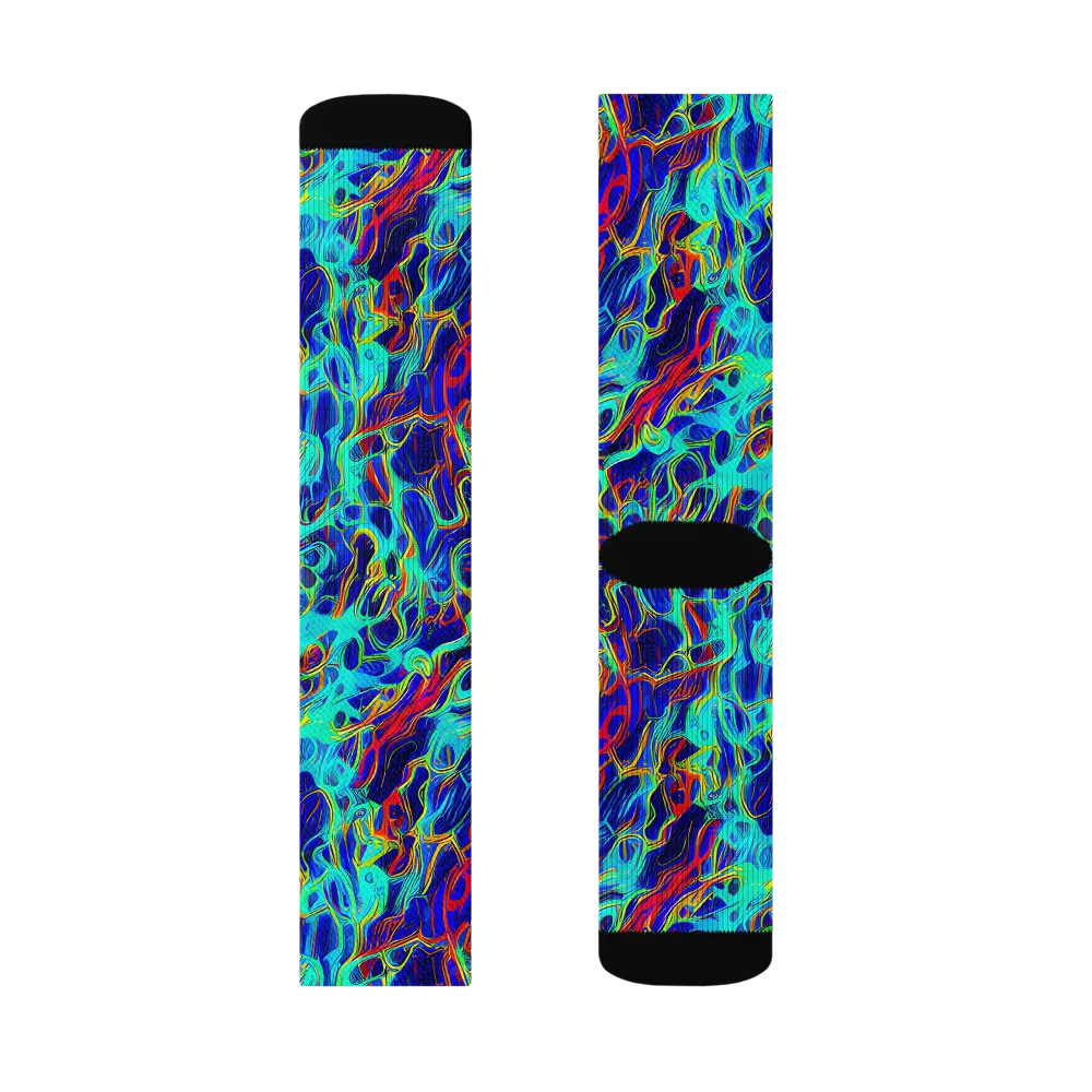 The Electric Deep on Socks — Left Sock