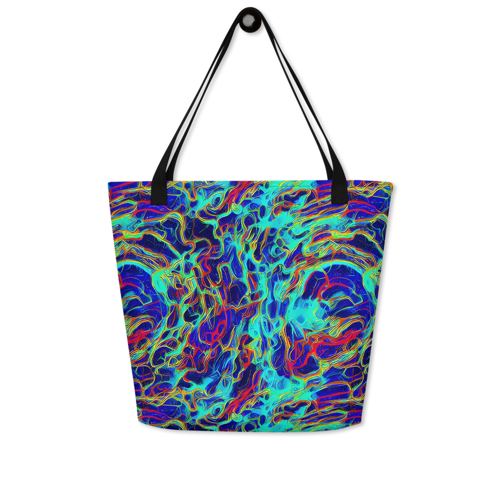 The Electric Deep on Large Tote Bag W/ Pocket — Front