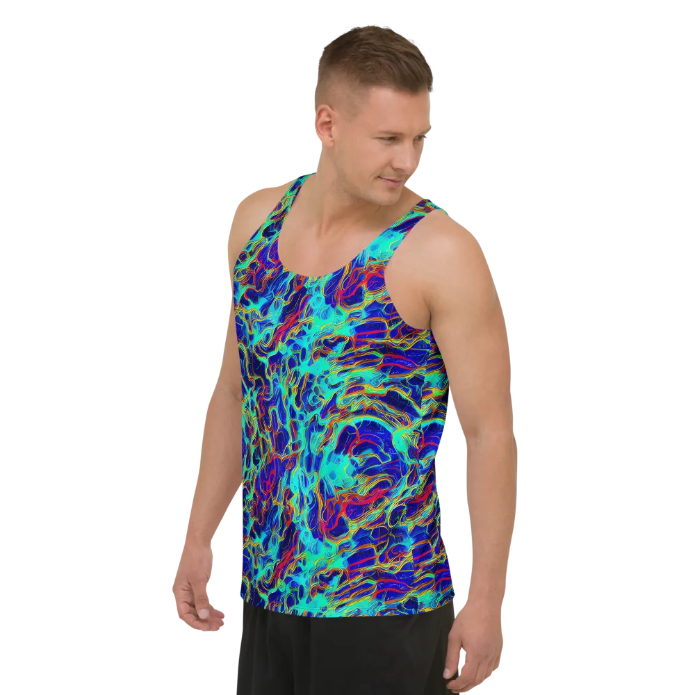 The Electric Deep on Men's Tank Top — Left Front