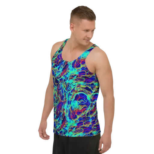 The Electric Deep on a Men's Tank Top