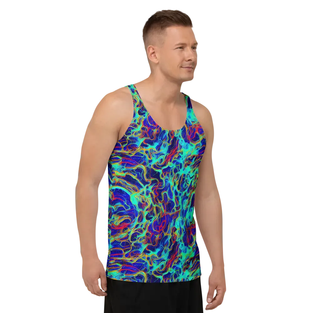 The Electric Deep on Men's Tank Top — Right Front