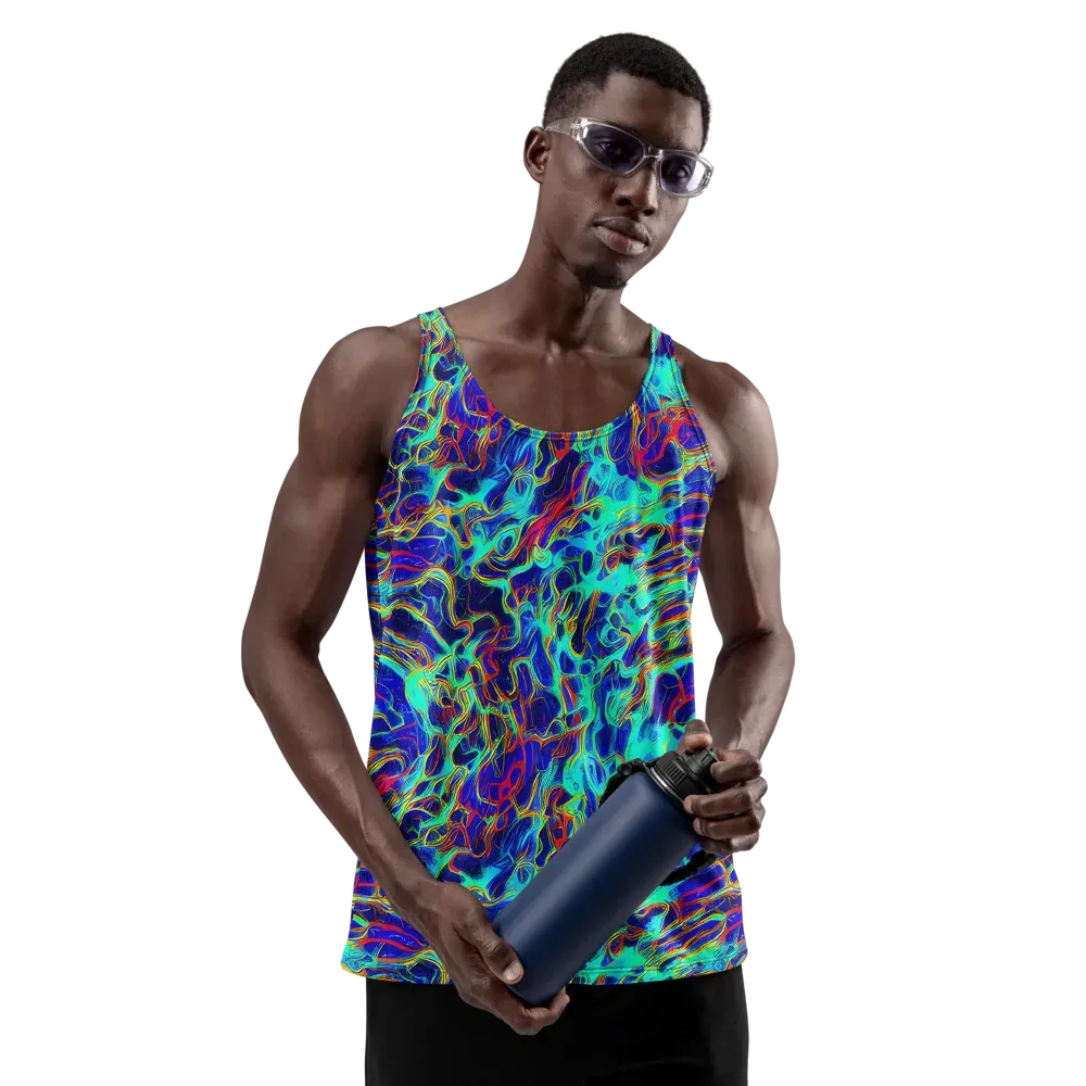 The Electric Deep on Men's Tank Top — Front