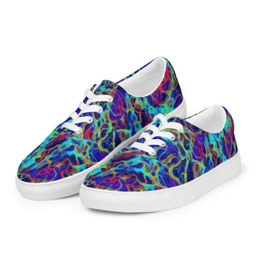 The Electric Deep on a Men's Lace-Up Canvas Shoes