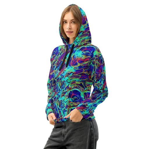 The Electric Deep on a Cotton Hoodie
