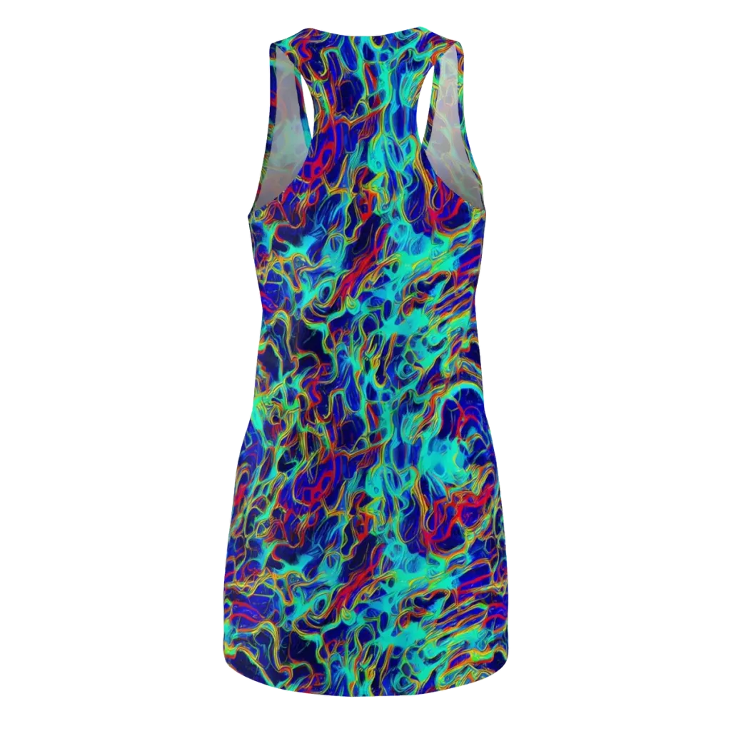 The Electric Deep on Racerback Dress — Back