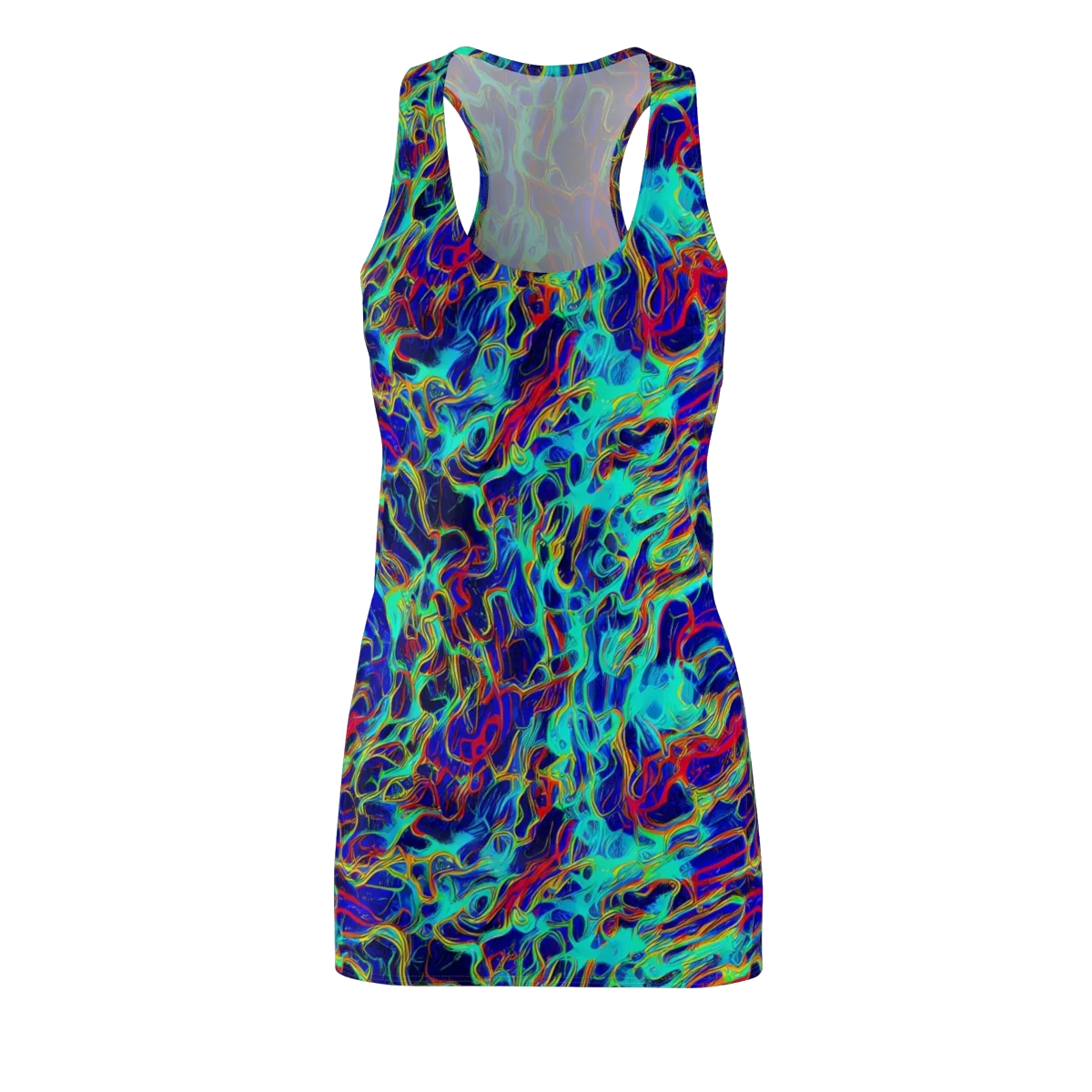 The Electric Deep on Racerback Dress — Front