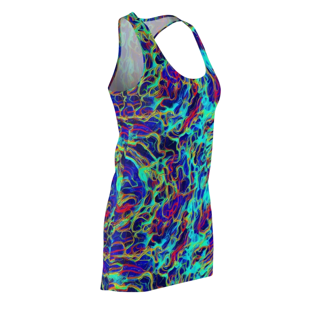 The Electric Deep on Racerback Dress — Front Side