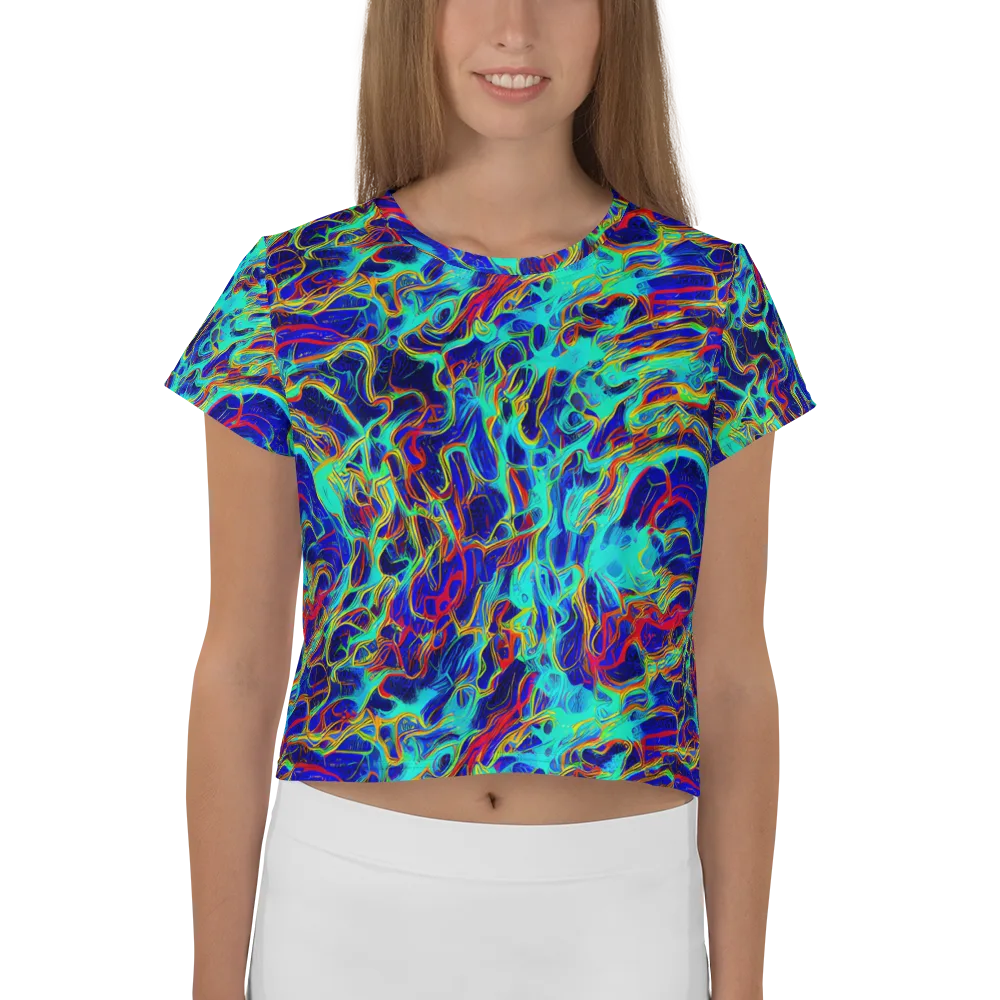 The Electric Deep on Crop Tee — Front