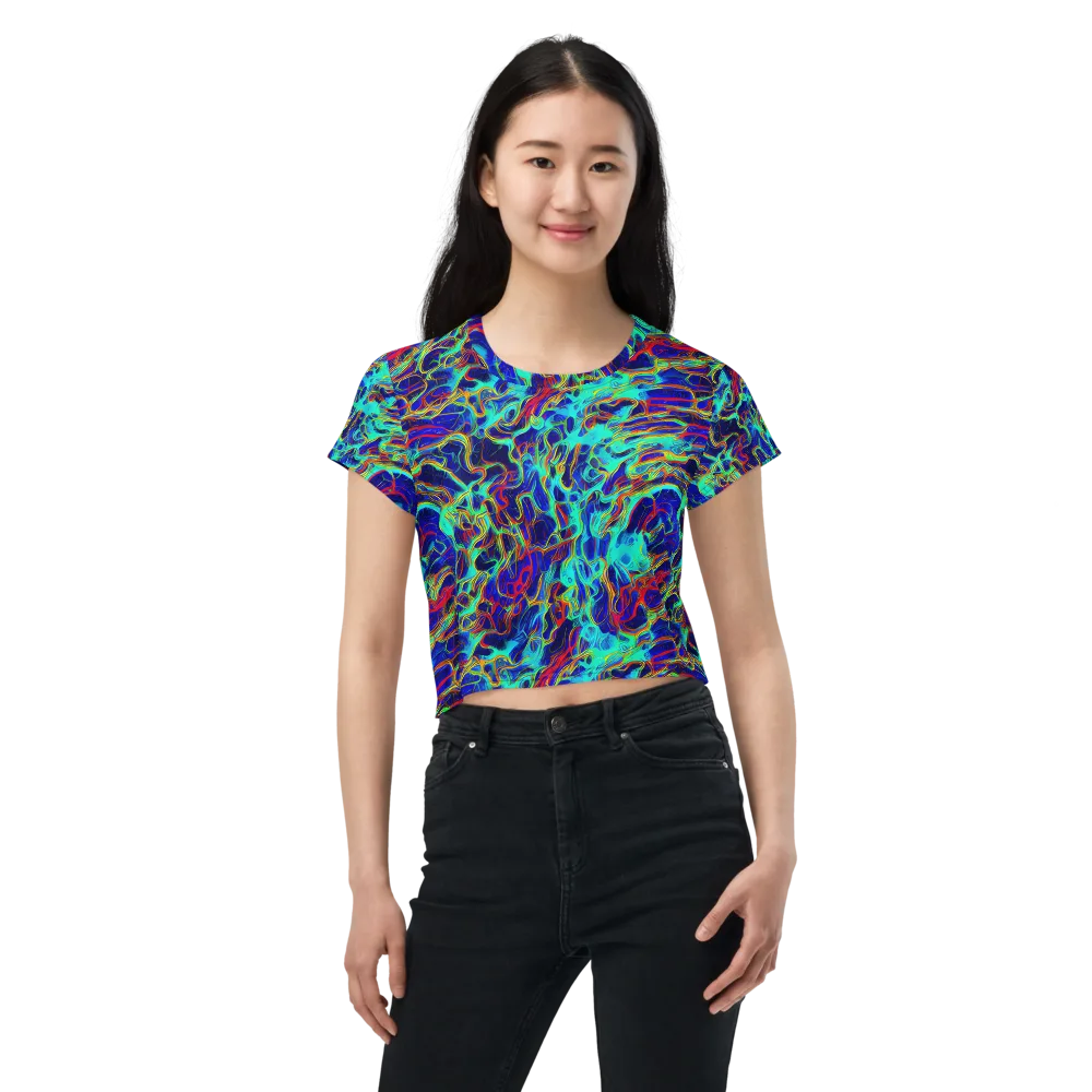 The Electric Deep on Crop Tee — Front