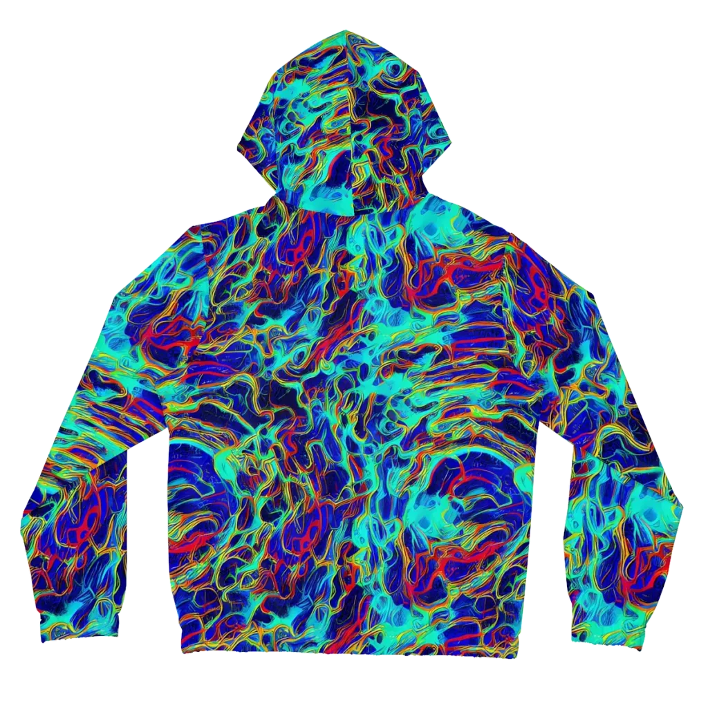 The Electric Deep on Women's Full-Zip Hoodie — Back