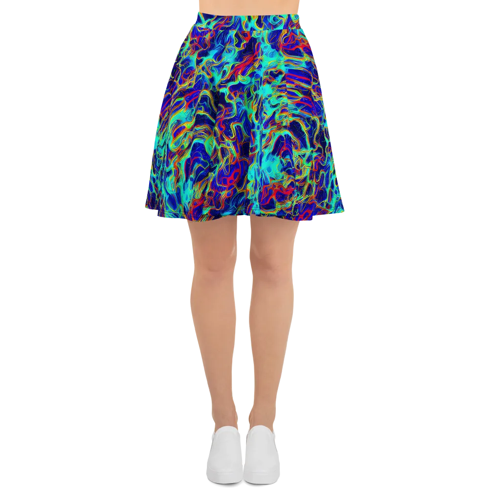 The Electric Deep on Skater Skirt — Front