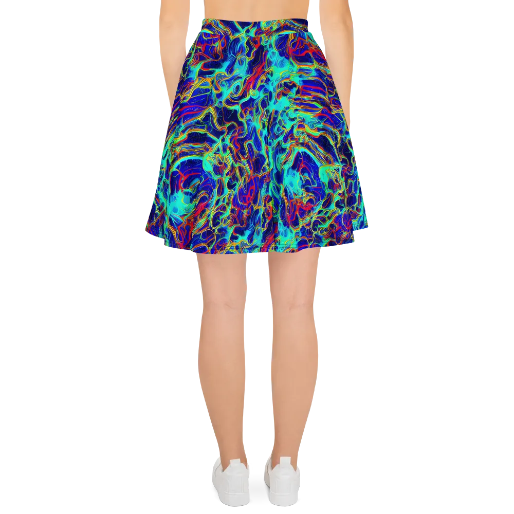 The Electric Deep on Skater Skirt — Back