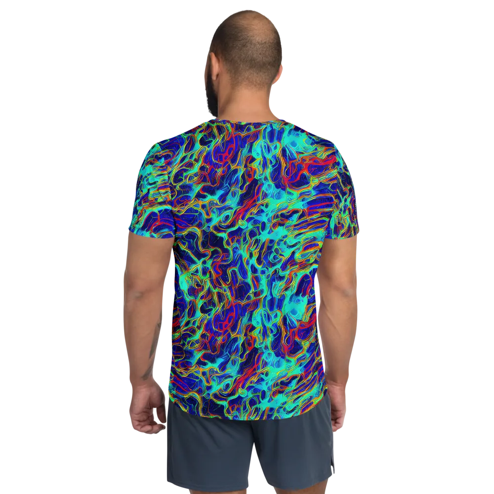 The Electric Deep on Men's Athletic T-Shirt — Back