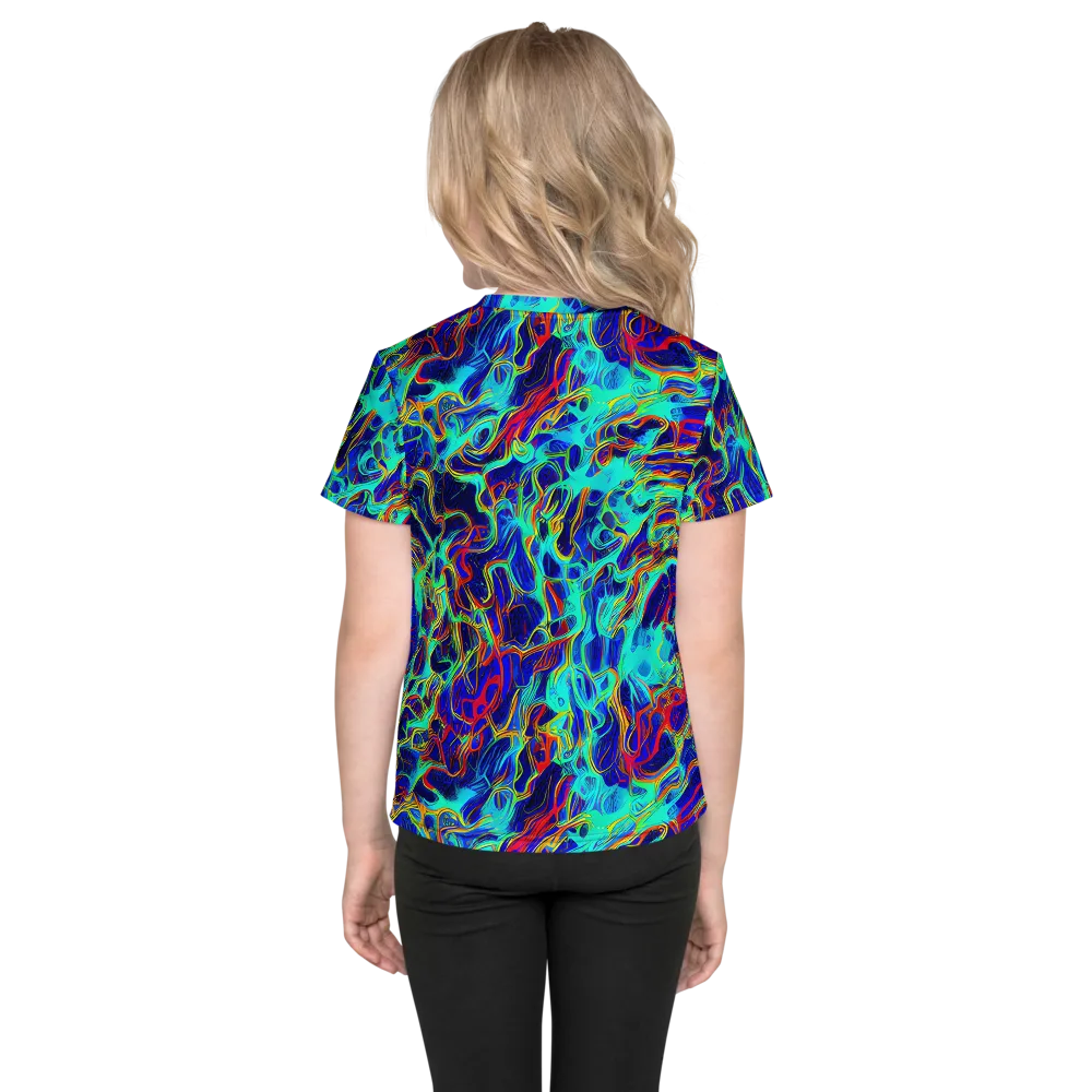 The Electric Deep on Kids Crew Neck T-Shirt — Back