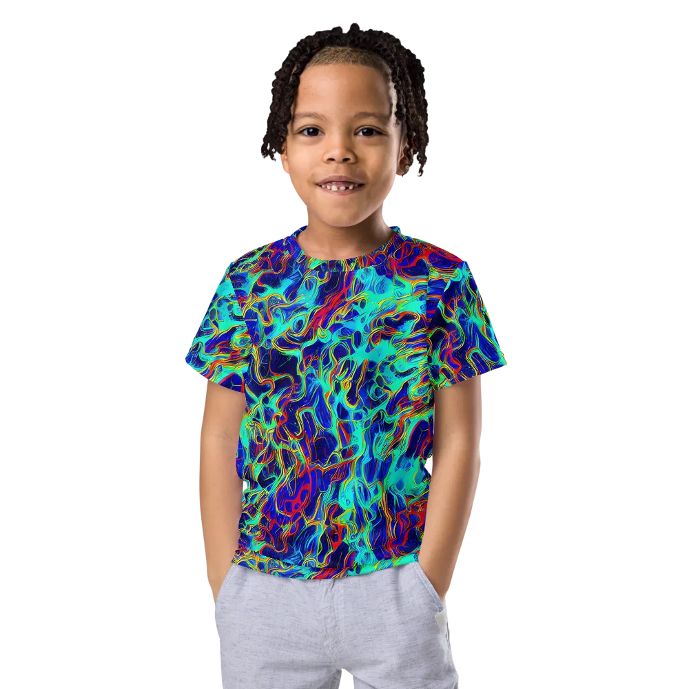 The Electric Deep on Kids Crew Neck T-Shirt — Front