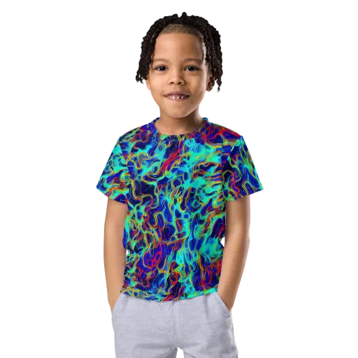 The Electric Deep on a Kids Crew Neck T-Shirt
