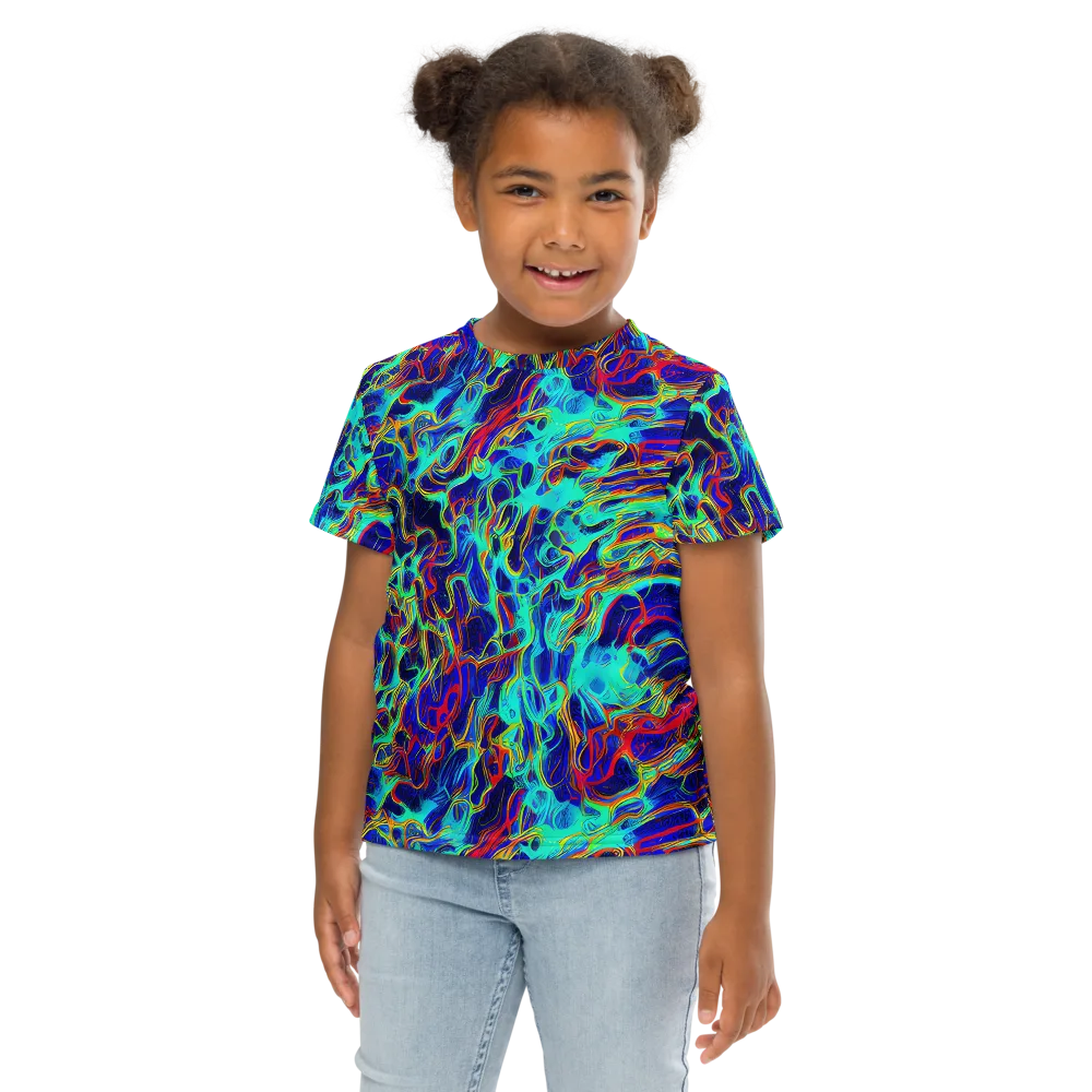 The Electric Deep on Kids Crew Neck T-Shirt — Front