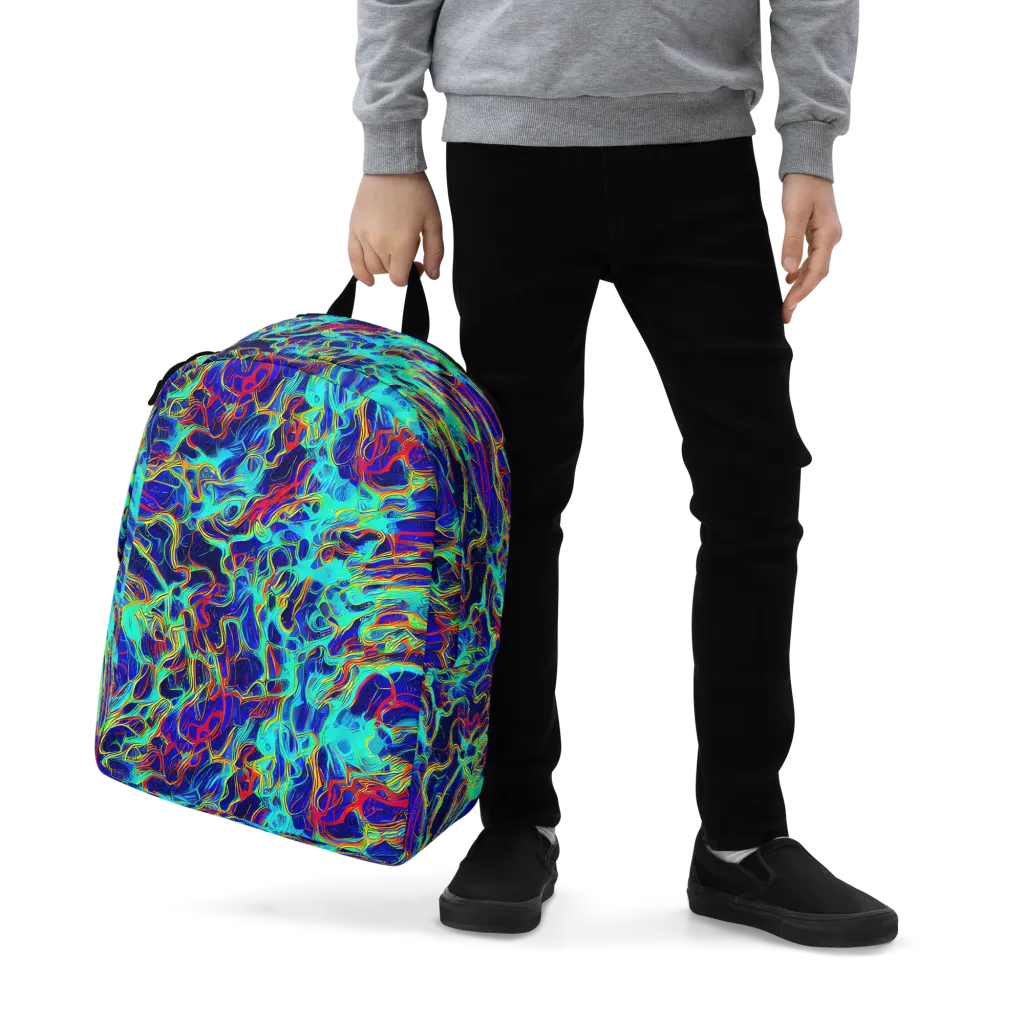 The Electric Deep on Minimalist Backpack — Zoomed-in
