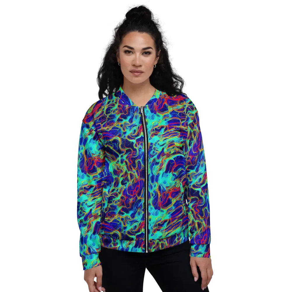 The Electric Deep on Bomber Jacket — Front