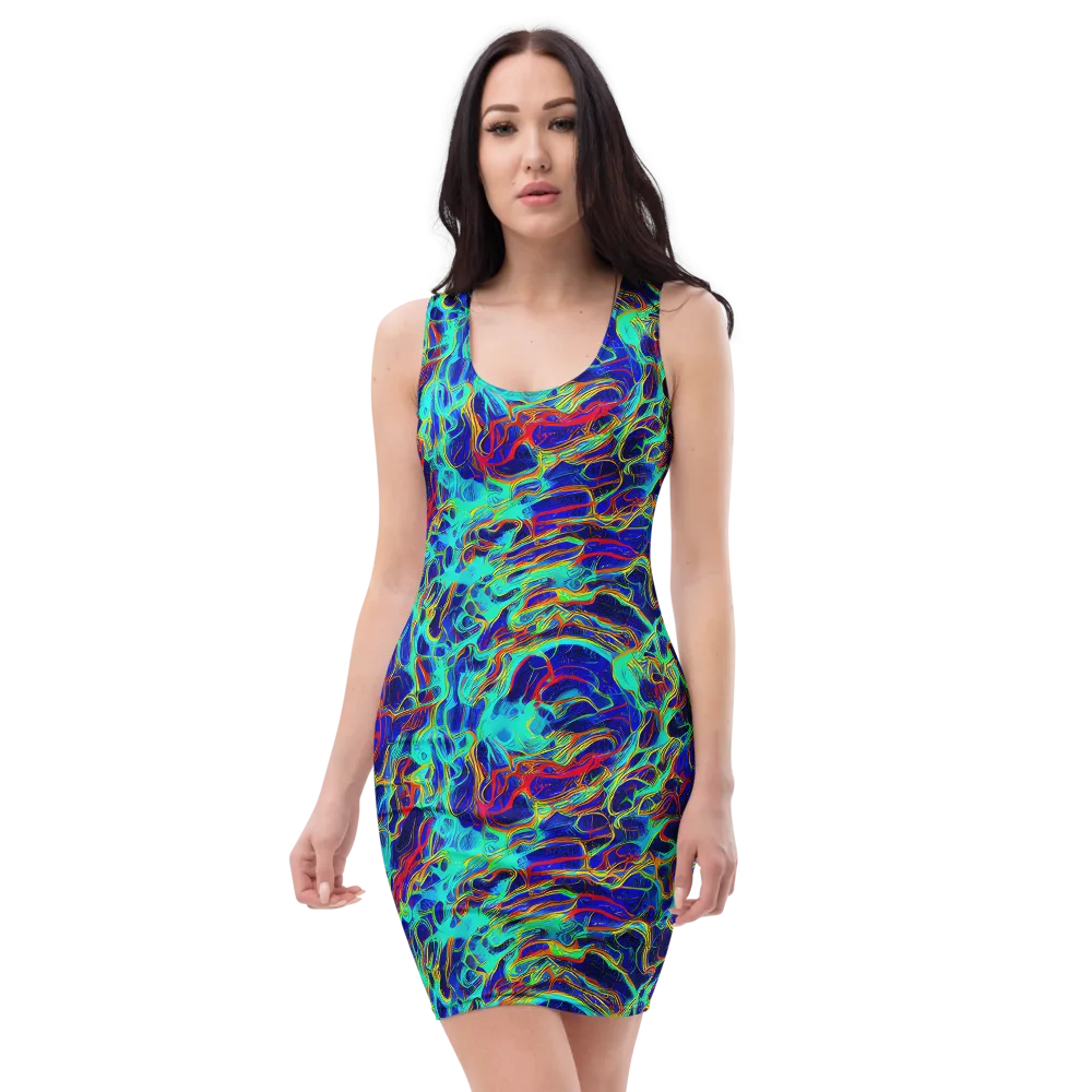The Electric Deep on Bodycon Dress — Front