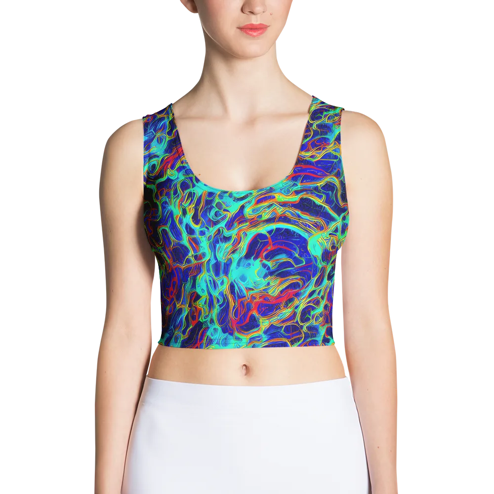 The Electric Deep on Crop Top — Front
