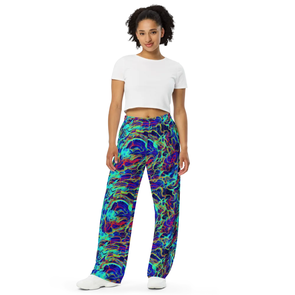 The Electric Deep on Wide-Leg Pants — Front