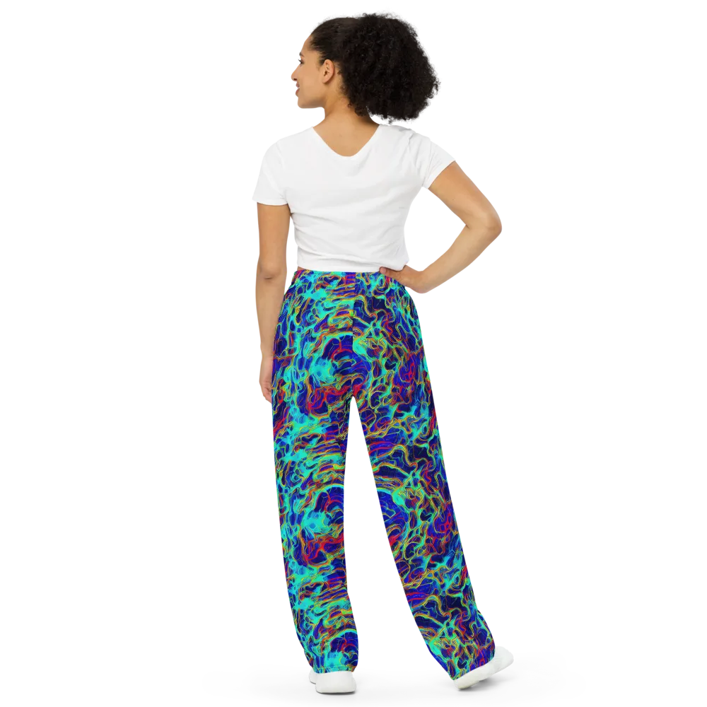 The Electric Deep on Wide-Leg Pants — Back