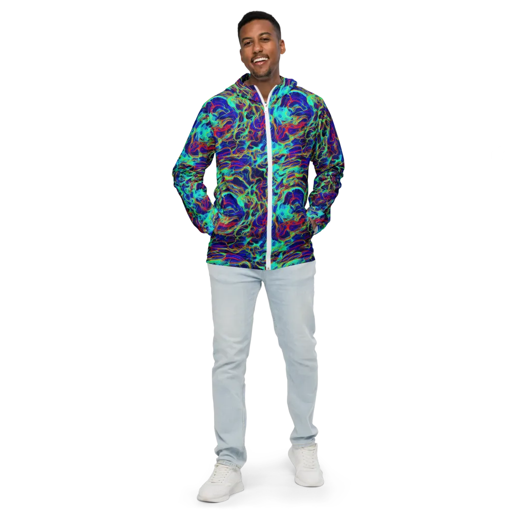 The Electric Deep on Men's Windbreaker — Front