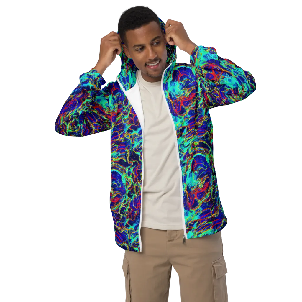 The Electric Deep on Men's Windbreaker — Front