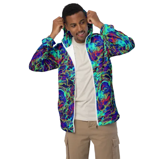 The Electric Deep on a Men's Windbreaker