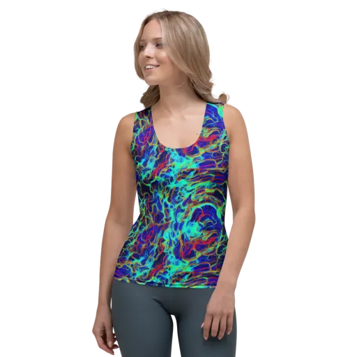 The Electric Deep on a Women's Tank Top