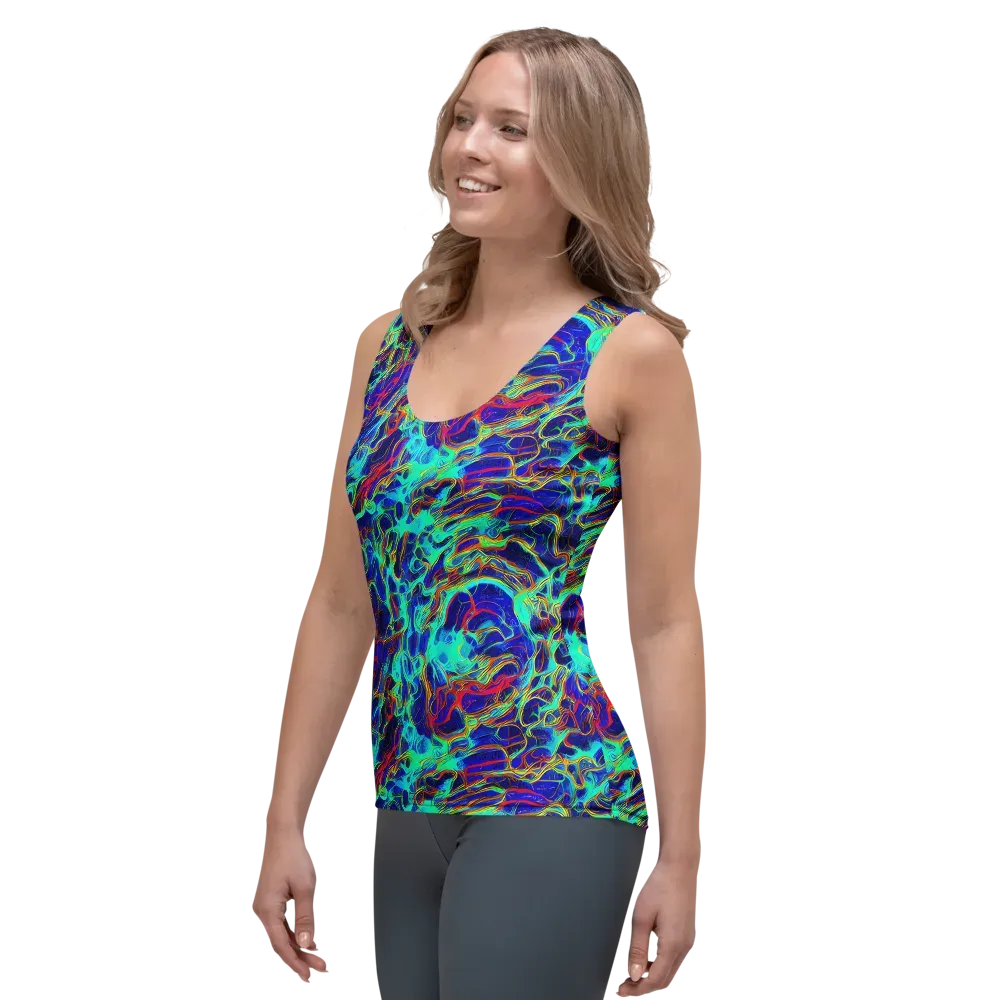 The Electric Deep on Women's Tank Top — Left Front