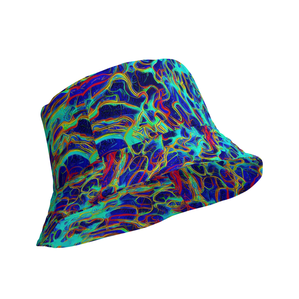 The Electric Deep on Reversible Bucket Hat — Product details Outside