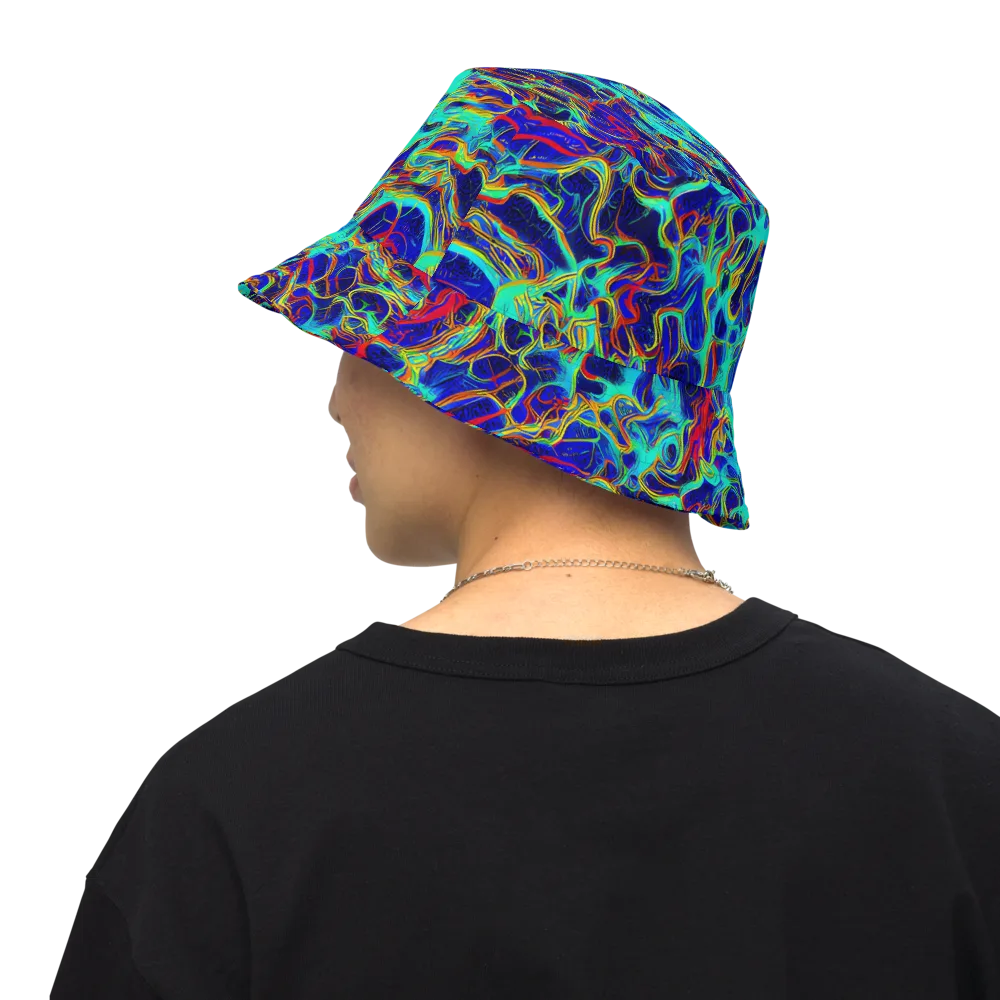 The Electric Deep on Reversible Bucket Hat — Back Inside