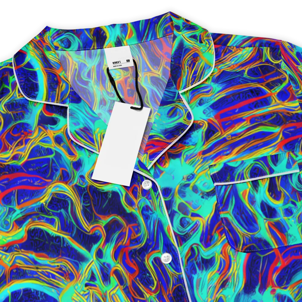 The Electric Deep on Women's Short Sleeve Pajama Top — Product details