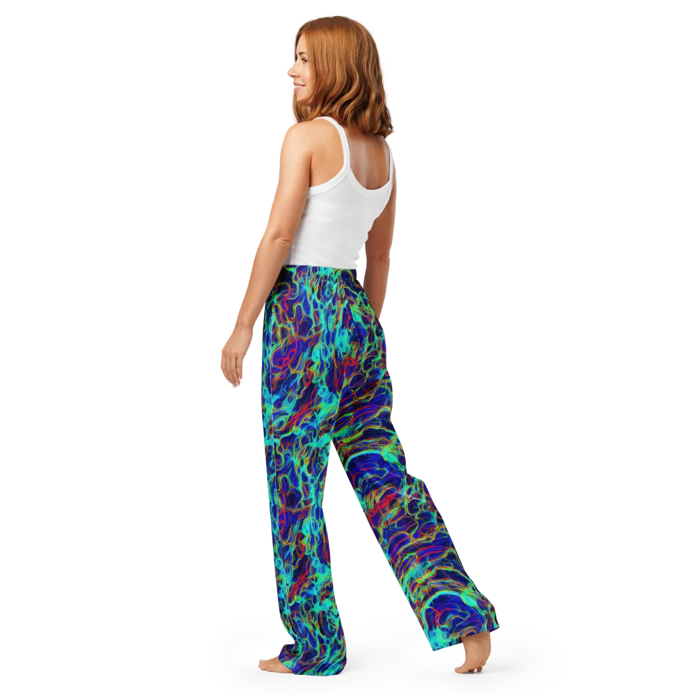 The Electric Deep on Women's Pajama Pants — Back