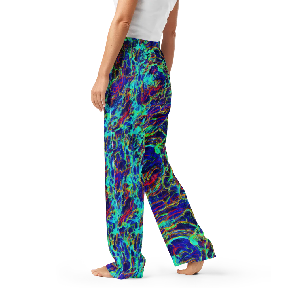 The Electric Deep on Women's Pajama Pants — Left