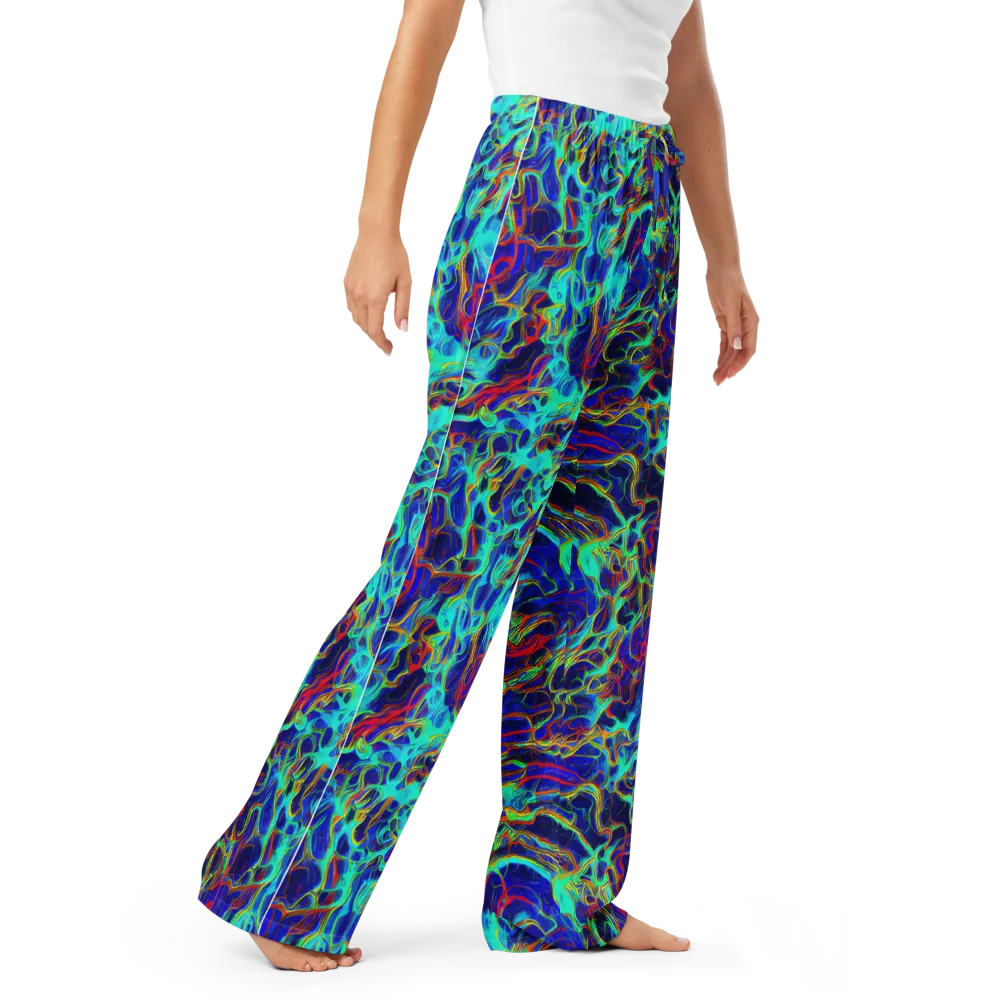 The Electric Deep on Women's Pajama Pants — Right Front